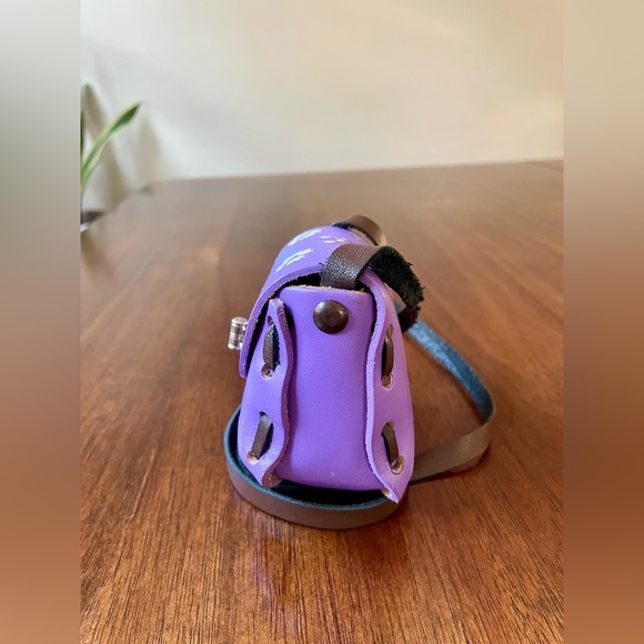 Mexican Leather Mini Bag, Handmade - Picture 5 of 7